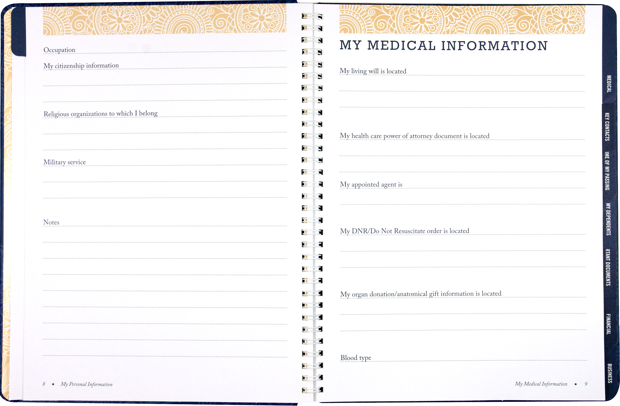 Peace of Mind Planner