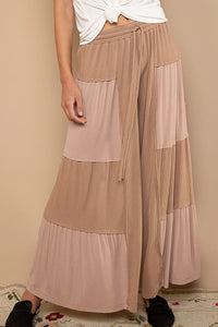 POL LOOSE WIDE LEG PANTS