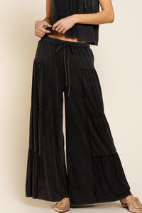 POL LOOSE WIDE LEG PANTS