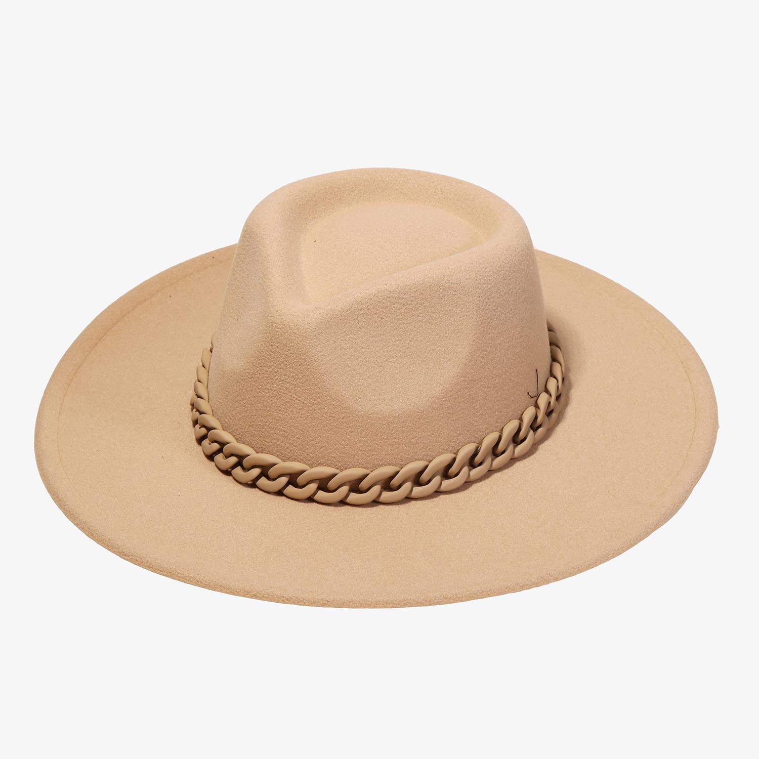 Curb Chain Link Strap Fedora Hat
