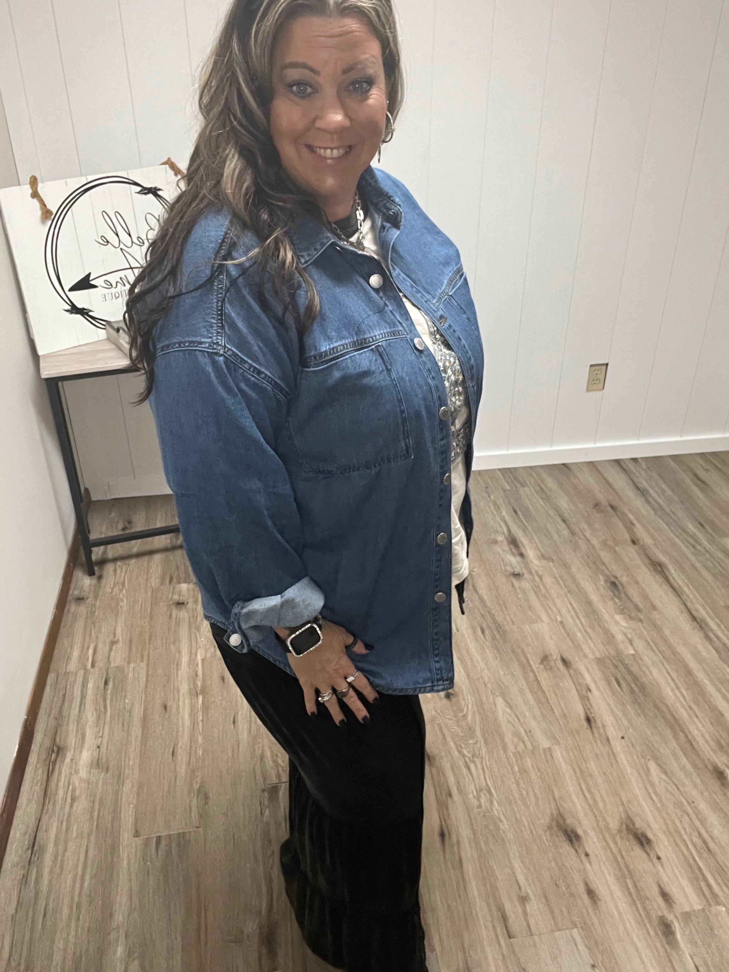 OVERSIZED DENIM SHIRT