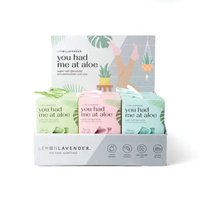 YOU HAD ME AT ALOE SOCKS