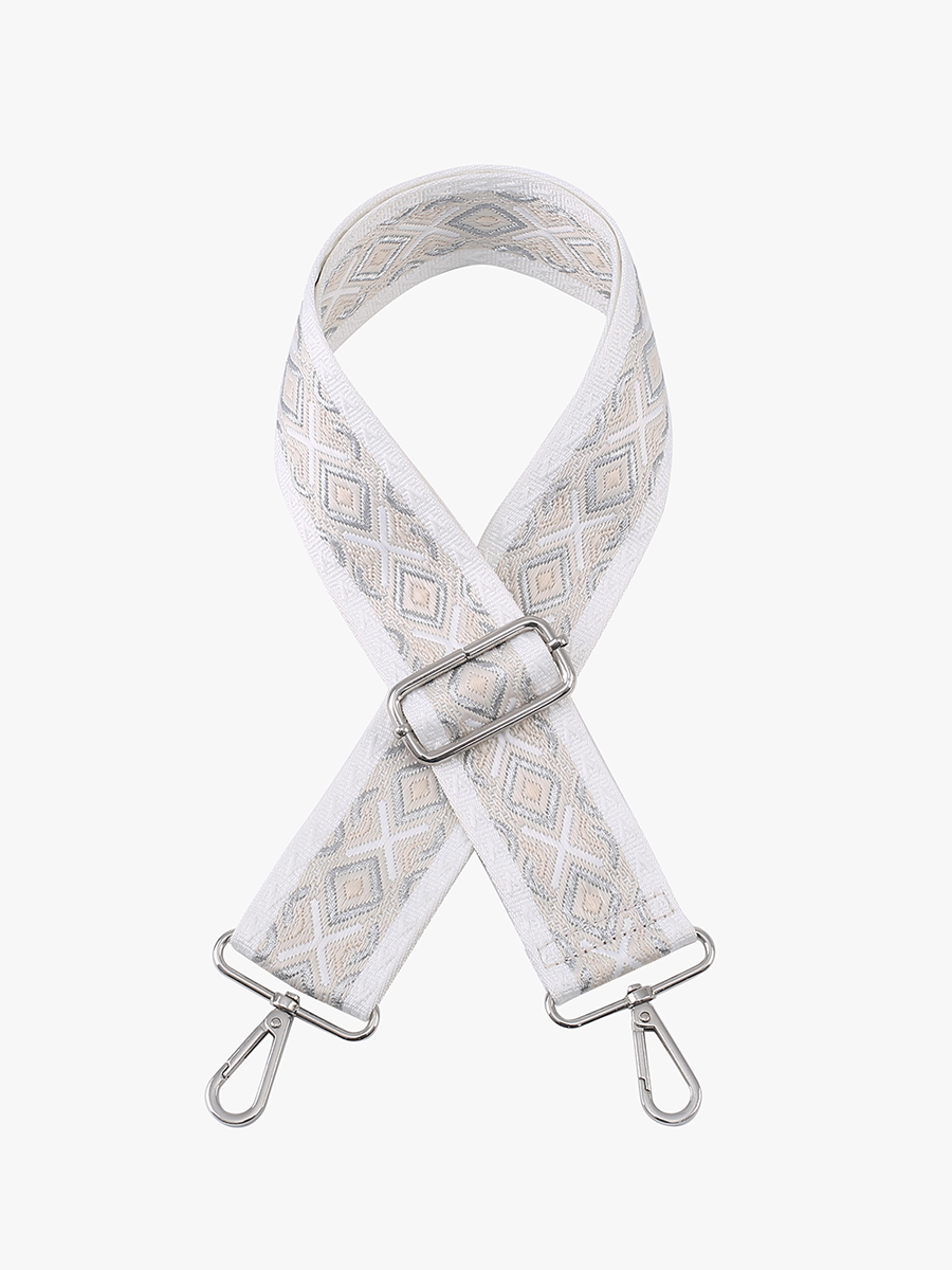 Cream Diamond Guitar Strap