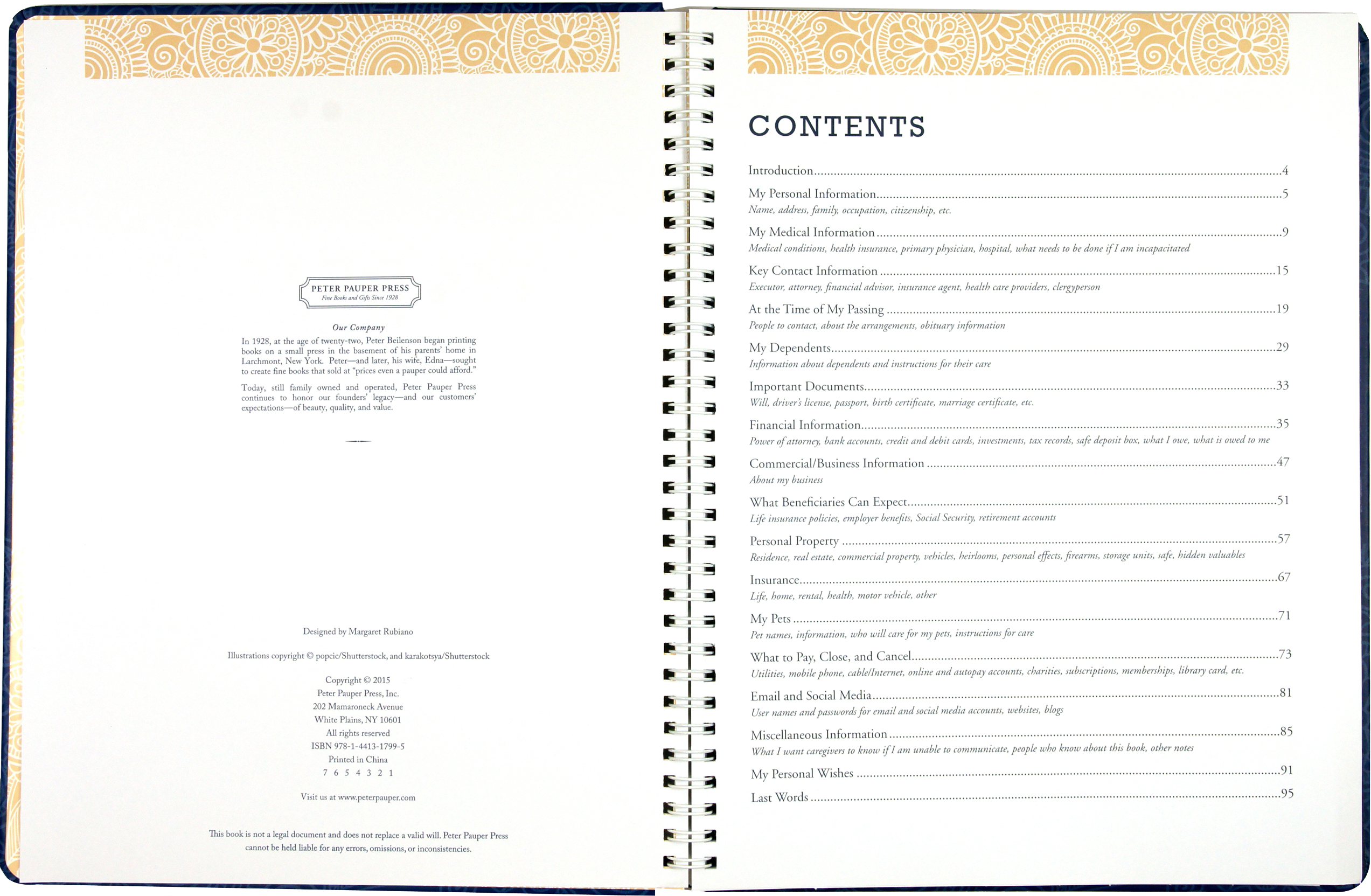 Peace of Mind Planner