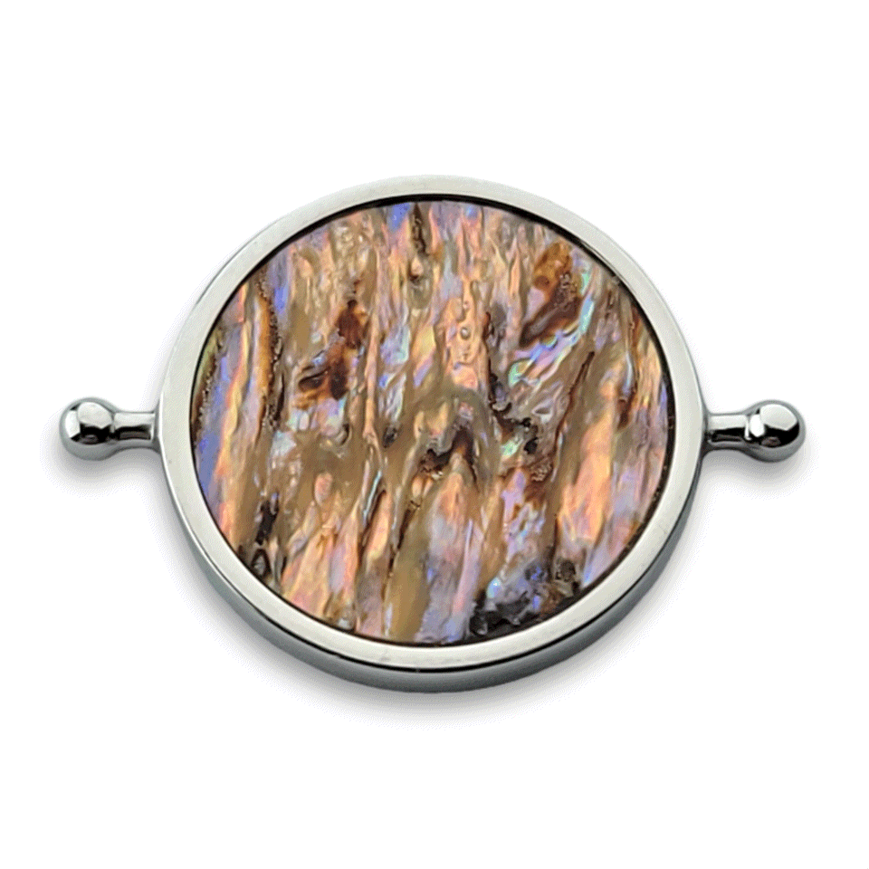 CONQUERing - Abalone Shell Round Crystal Element