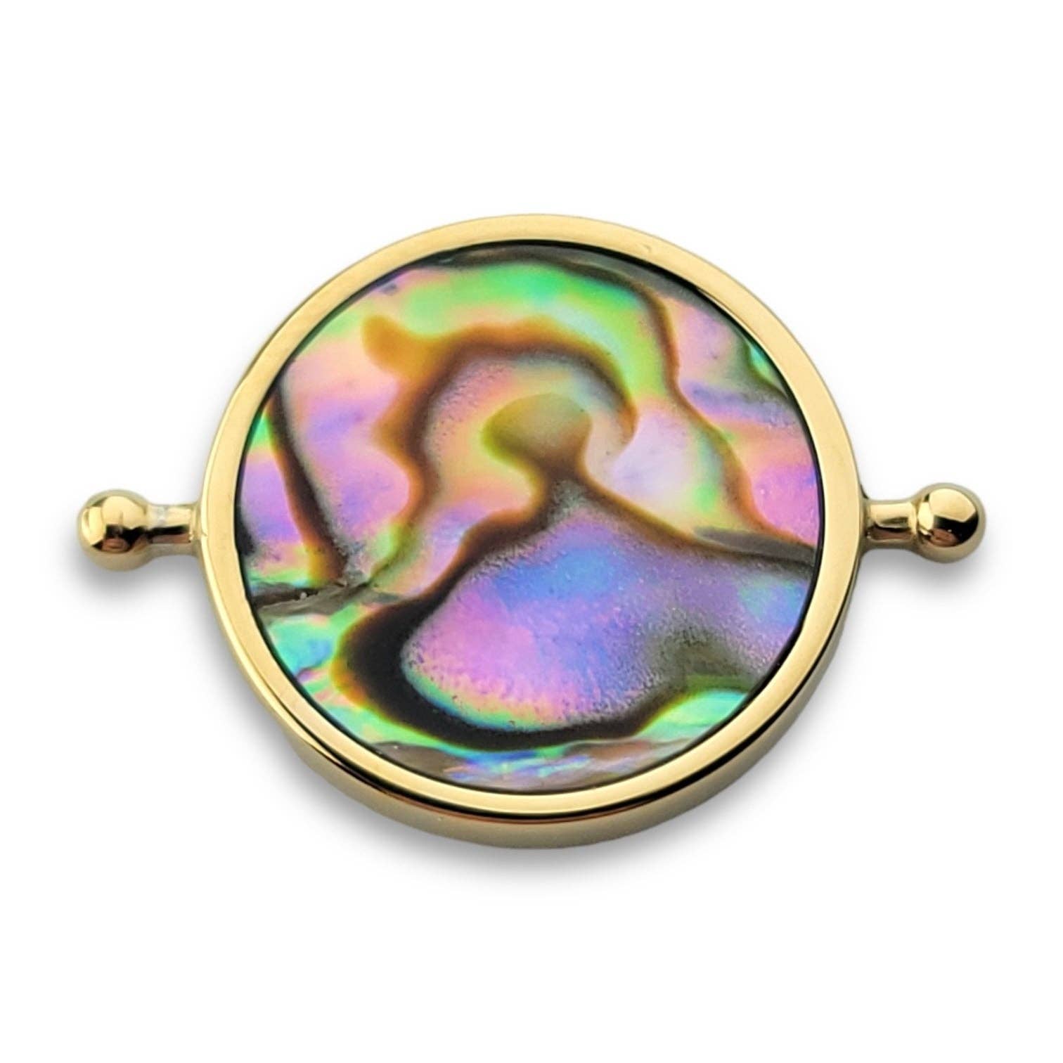 CONQUERing - Abalone Shell Round Crystal Element