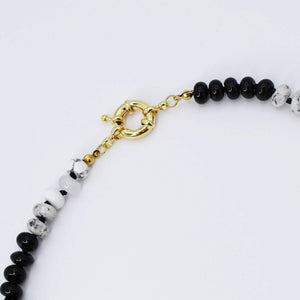 PREORDER  Brooke Black White Gemstone