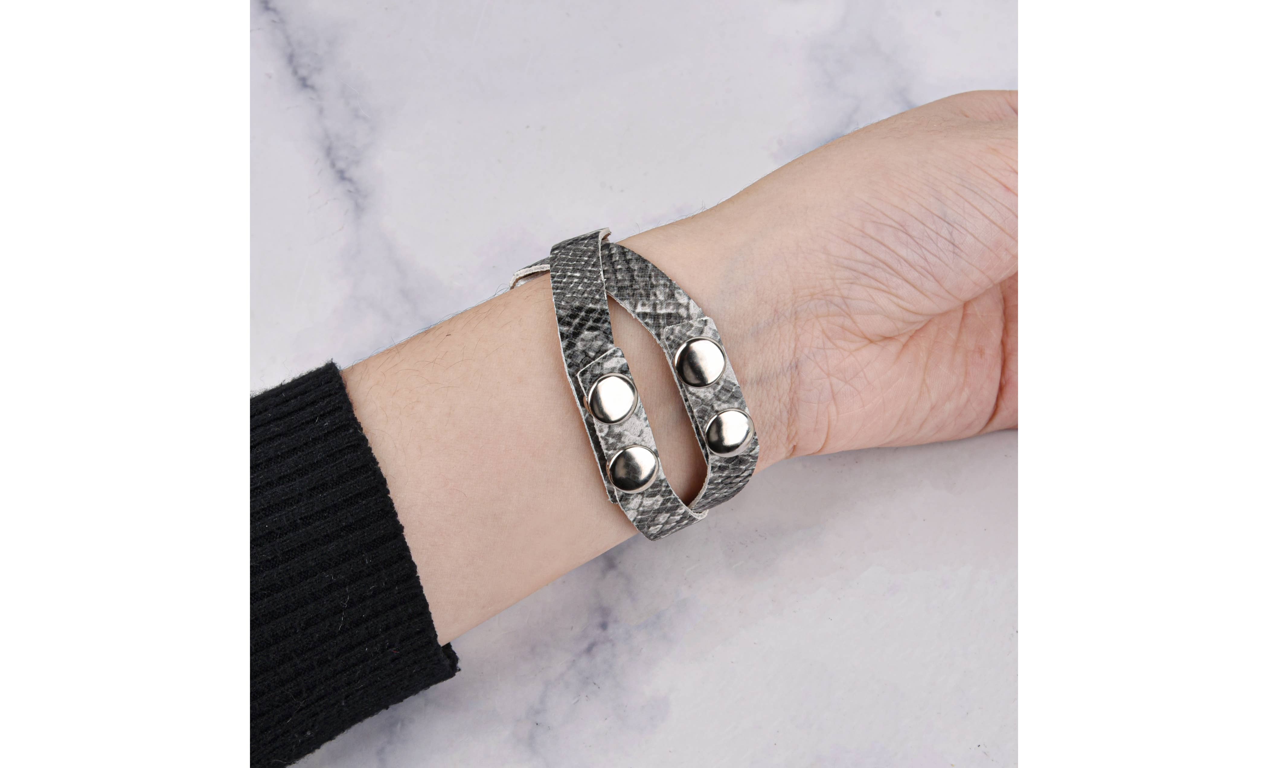 Thin Crisscross Vegan Leather Apple Watch Band