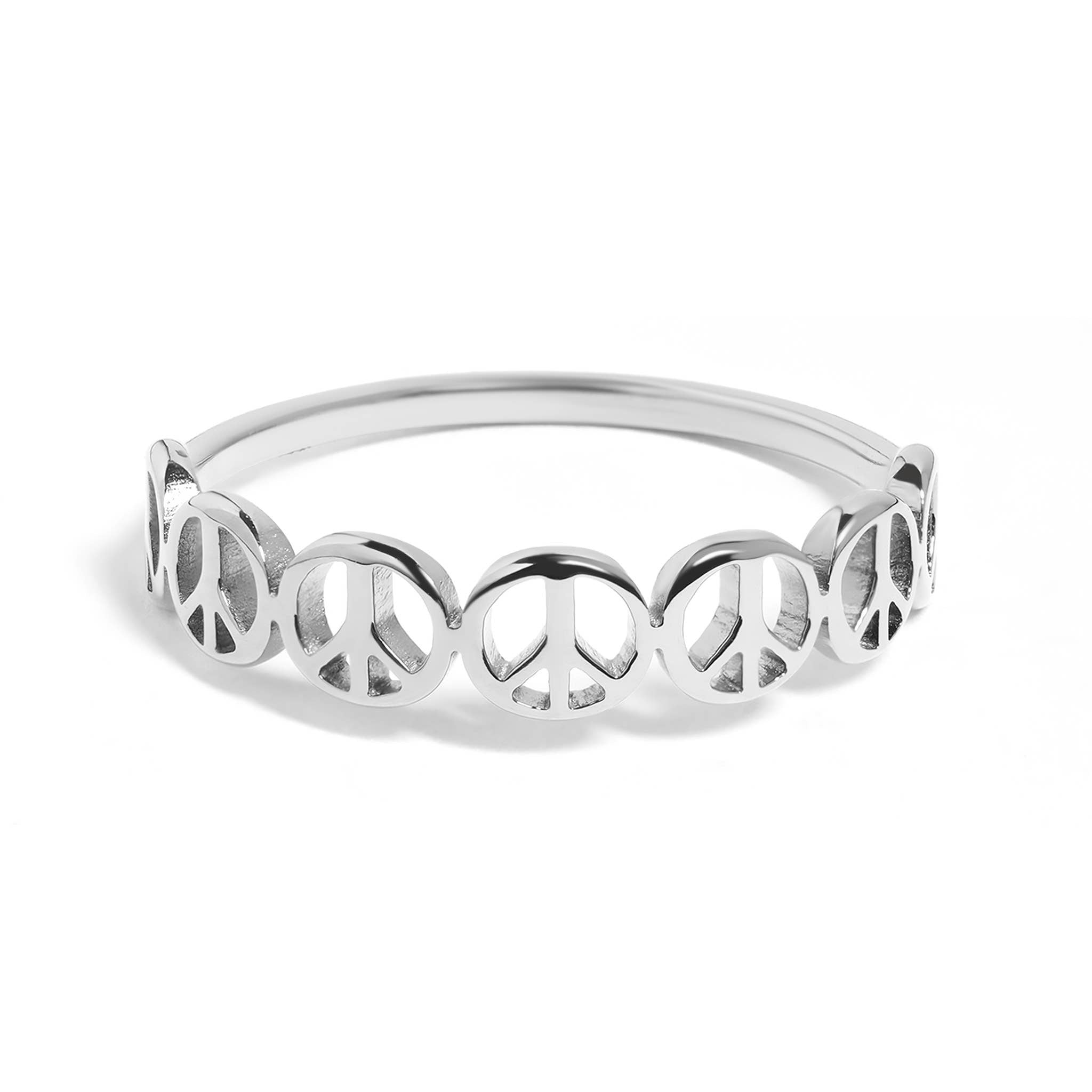 Peace Sign Stacking Ring