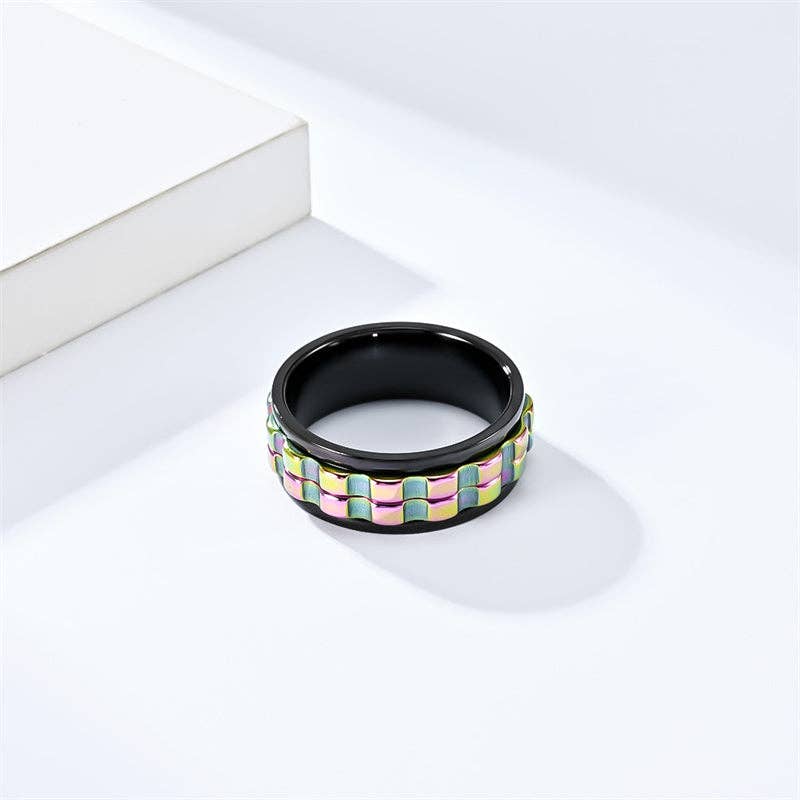 Spinner Band Ring in Stainless Steel