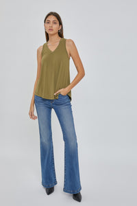 BE COOL SOFT VNECK TANK