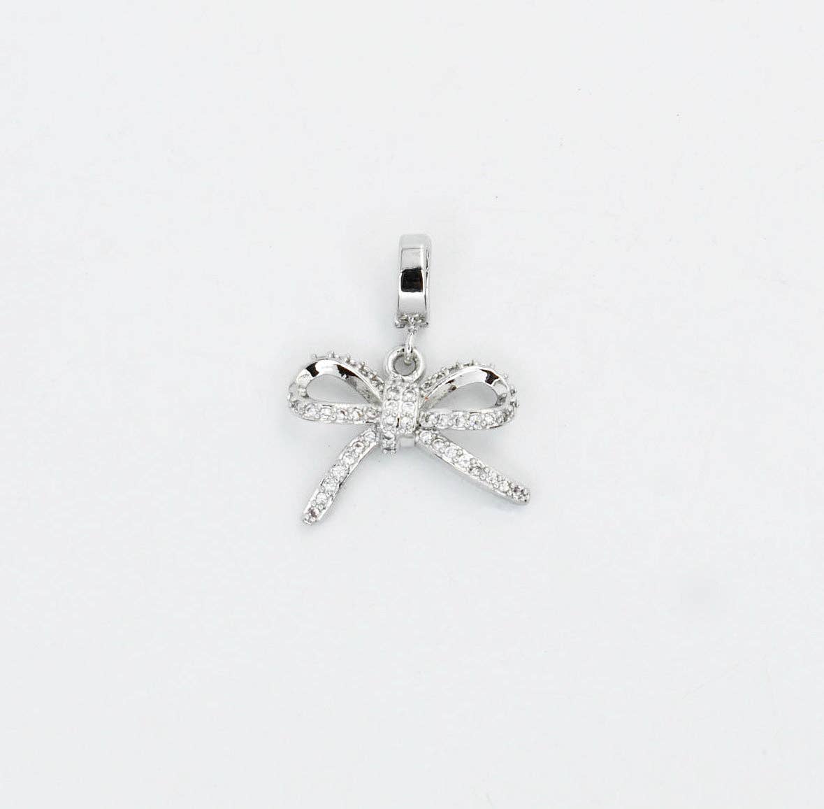 Treasure Jewels Inc. - Mini Ribbon Silver Charm