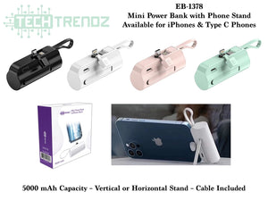 TECH 5000  Mini Power Bank W/Phone Stand