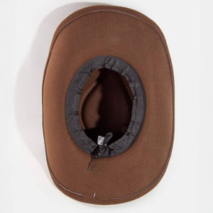 Vintage Patch And Beaded Strap Western Cowboy Hat