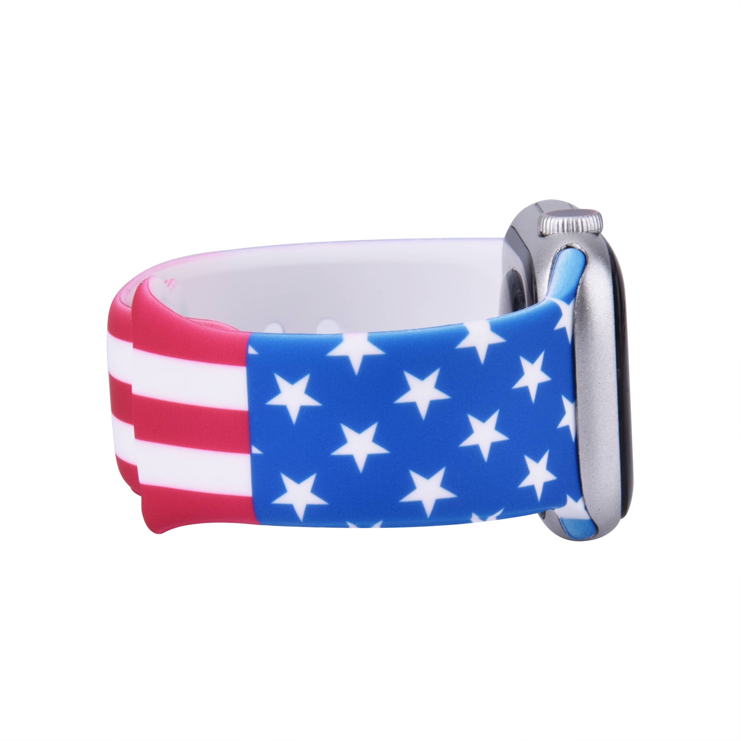 4th of July American Flag Apple Watch Silicone Band Striped