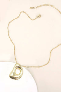 STAINLESS STEEL BALLOON BUBBLE INITIAL NECKLACE