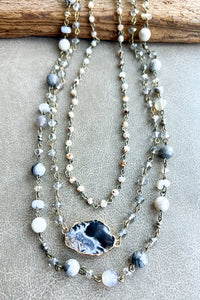 FLORENCE GREY NECKLACE