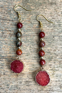Zambia Earrings Mahogany