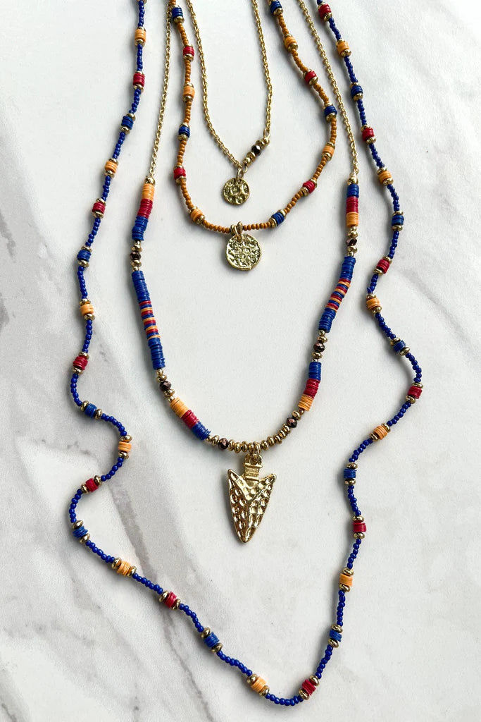 DYLAN Camden Necklace Blue/Mustard