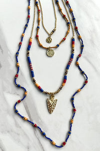 DYLAN Camden Necklace Blue/Mustard
