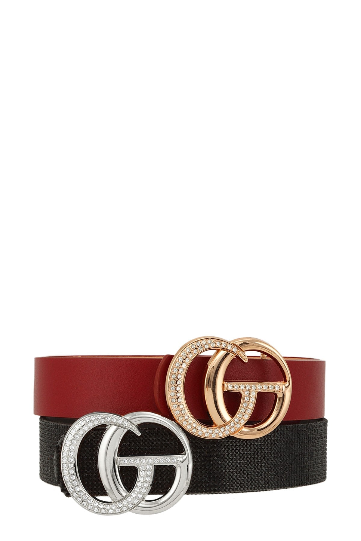 Rhinestone GO Bucket Belt Set