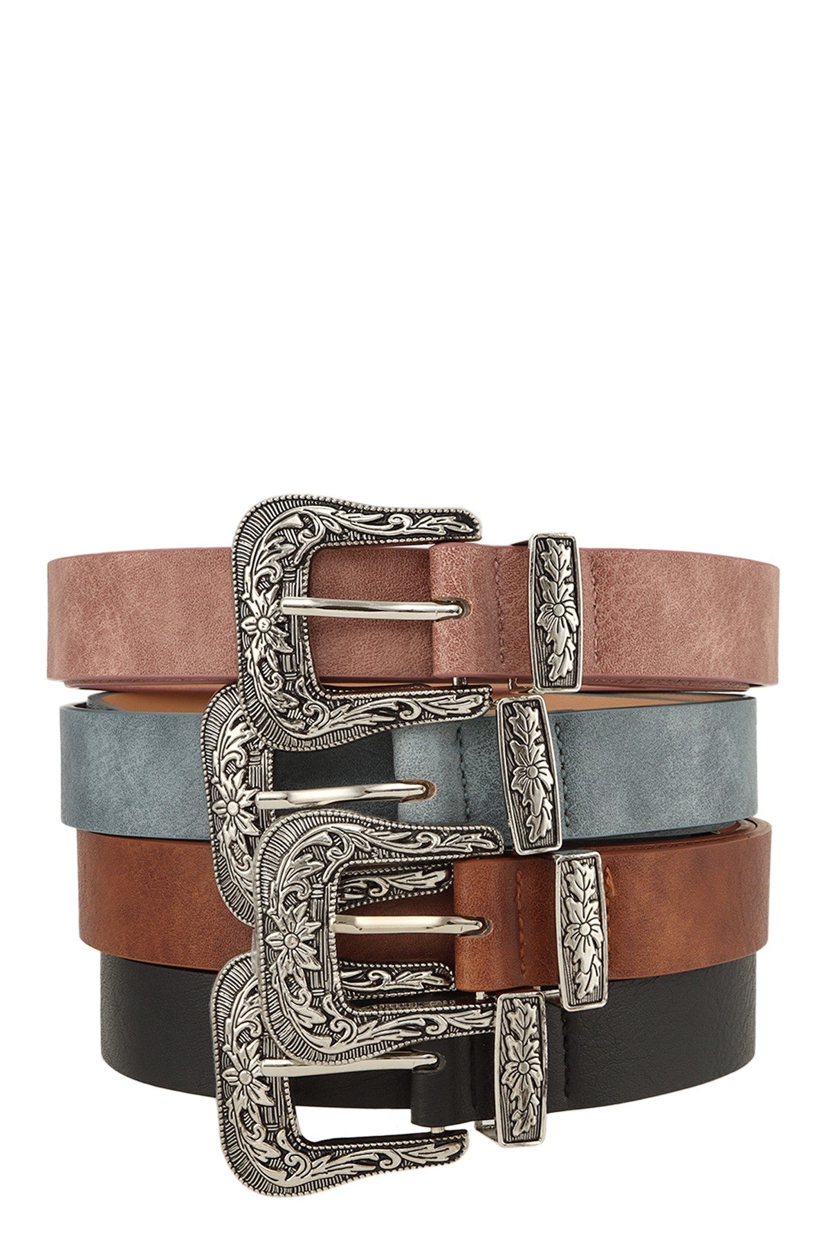 Classic Westen Buckle  Leather Belt