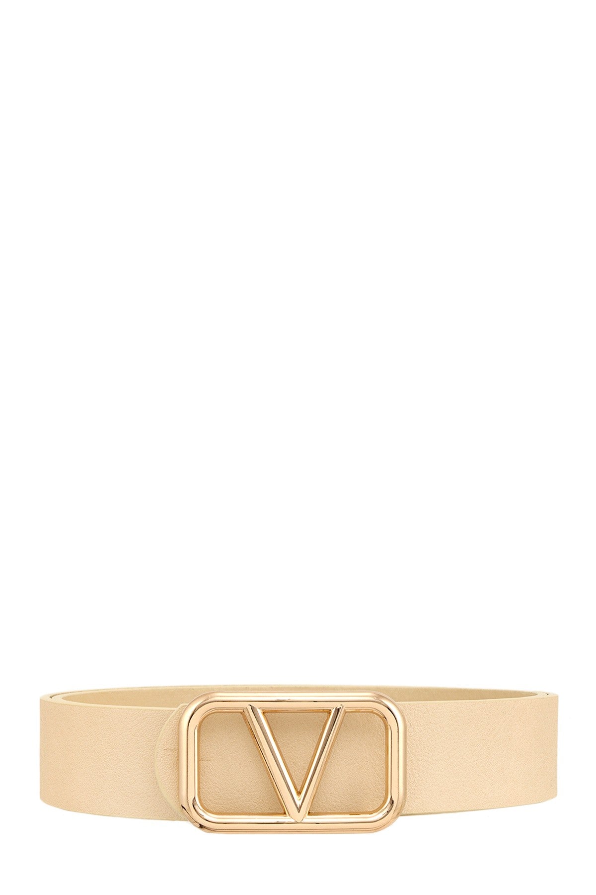 V BUCKLE SINGLE BELT