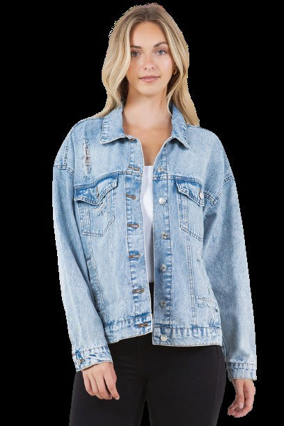 LOOSE FIT DENIM JACKET