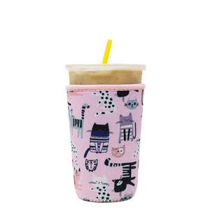Seriously Shea - Brew Buddy Insulated Iced Coffee Sleeve - Pretty Kitties