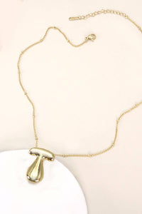 STAINLESS STEEL BALLOON BUBBLE INITIAL NECKLACE