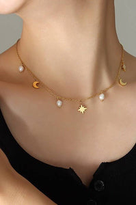 TITANIUM  STEEL TARNISH FREE WATERPROOF NECKLACE