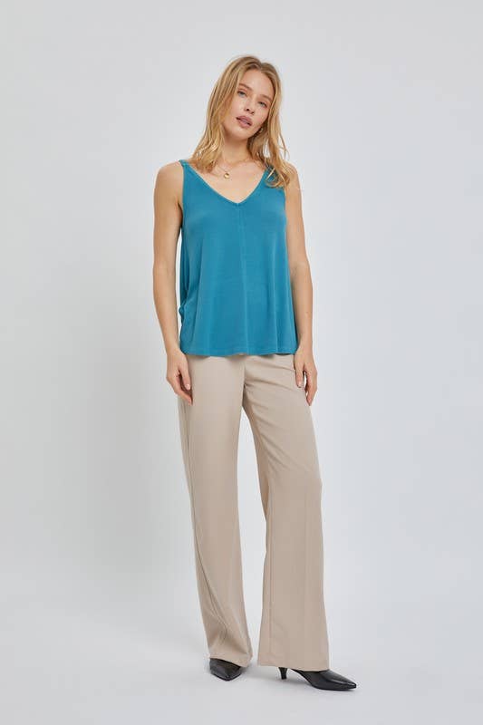 Be Cool - FLOWY V-NECK TANK