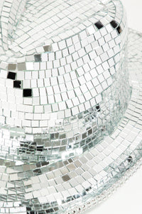 Square Rhinestone Studded Fedora Hat