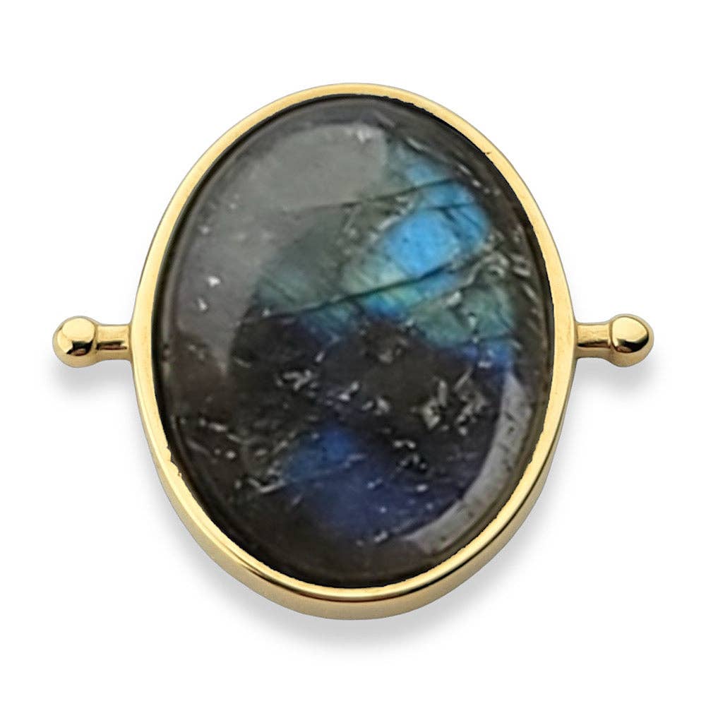 CONQUERing - Luxe Labradorite Oval Crystal Element