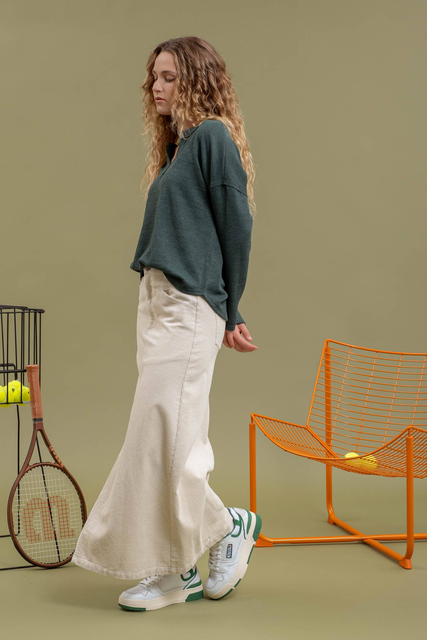 Blu Pepper - SOLID NOTCH NECK KNIT TOP