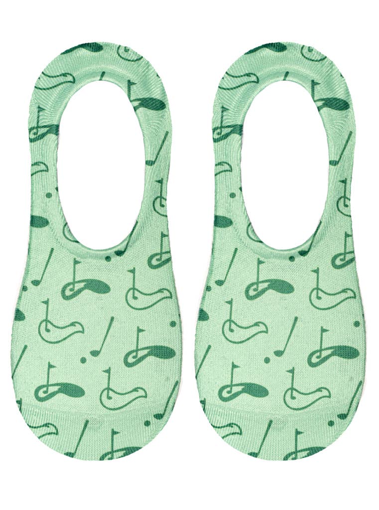 No-Show Liner Socks - Golf Course Holes