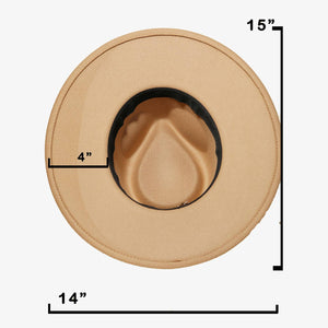 Curb Chain Link Strap Fedora Hat