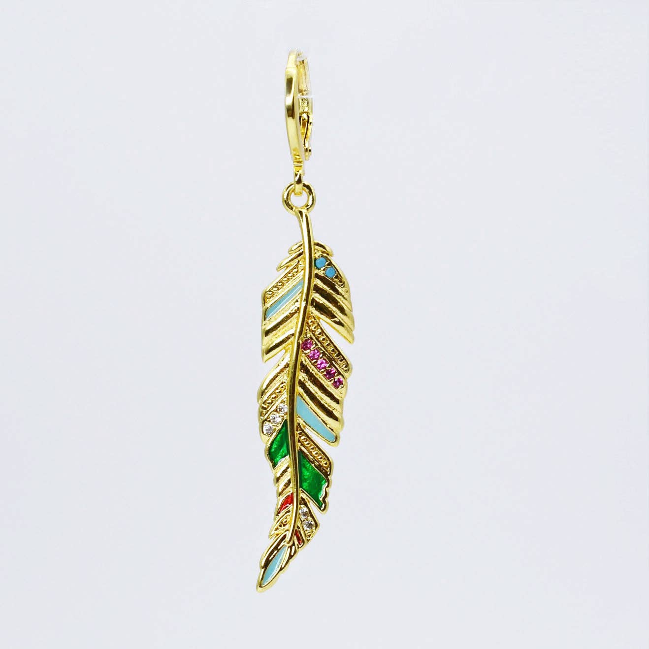Golden Plume Charm