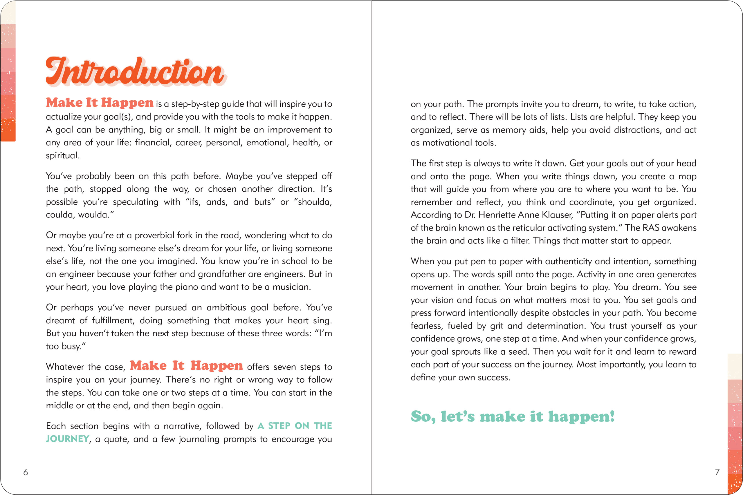 Make It Happen journal