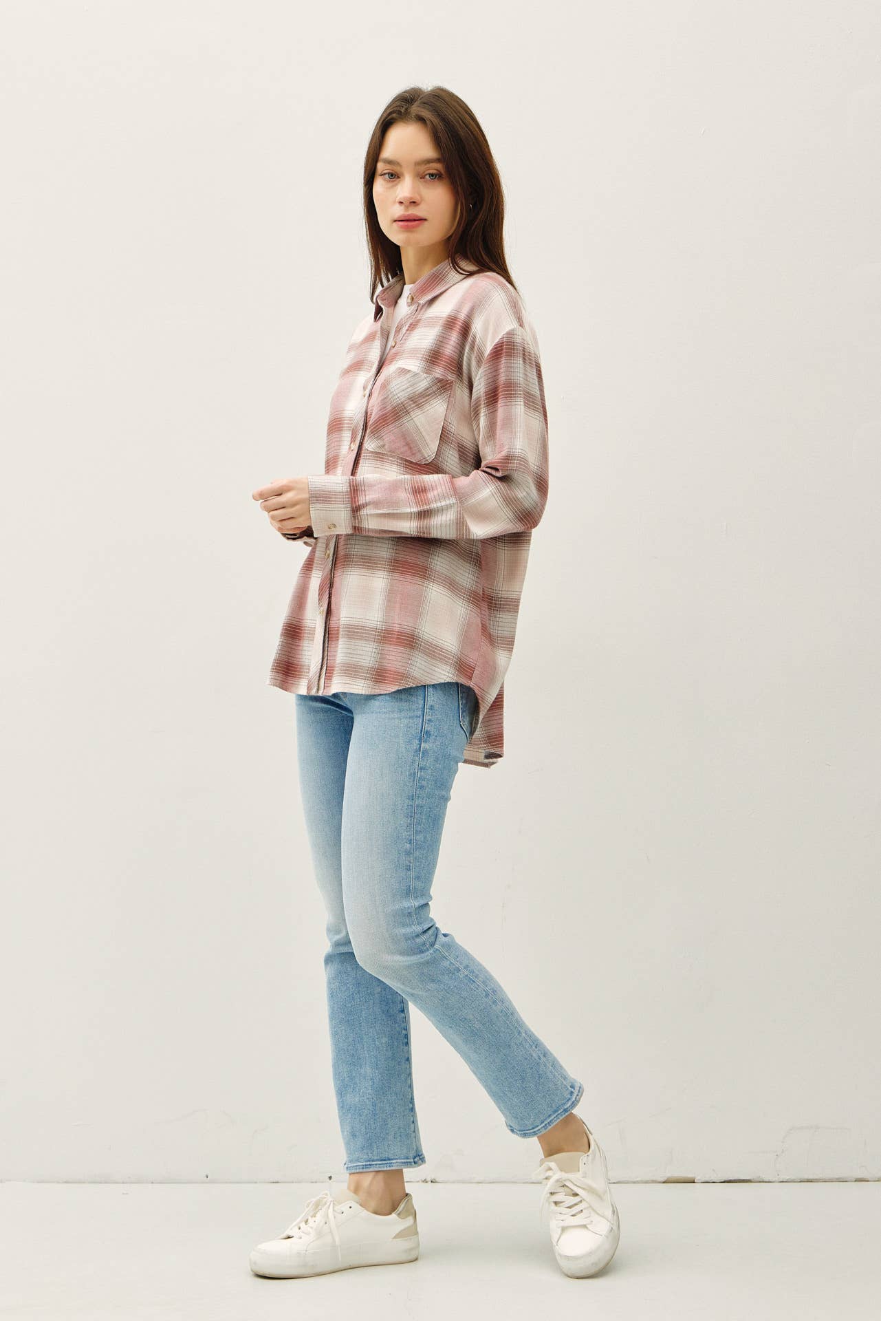 VINTAGE PLAID BOXY SHIRT