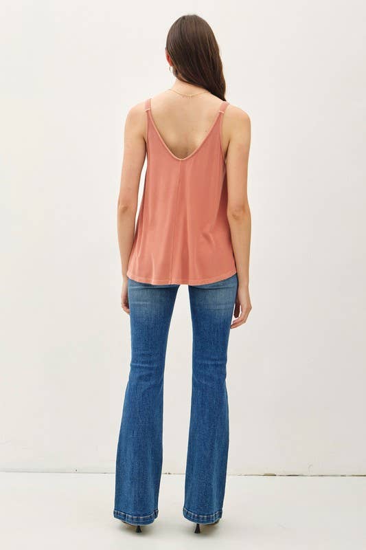 Be Cool - FLOWY V-NECK TANK
