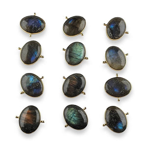 CONQUERing - Luxe Labradorite Oval Crystal Element