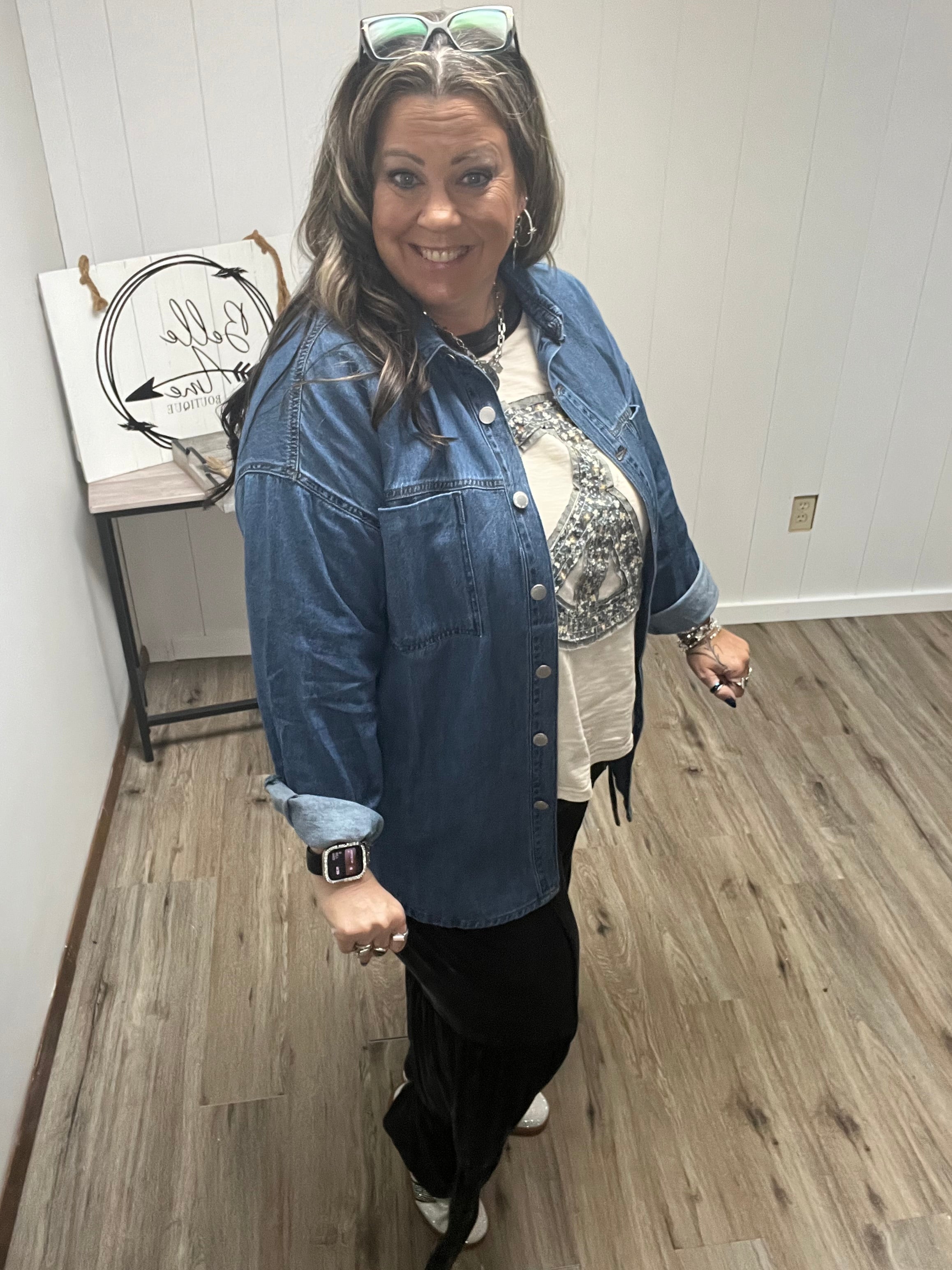 OVERSIZED DENIM SHIRT