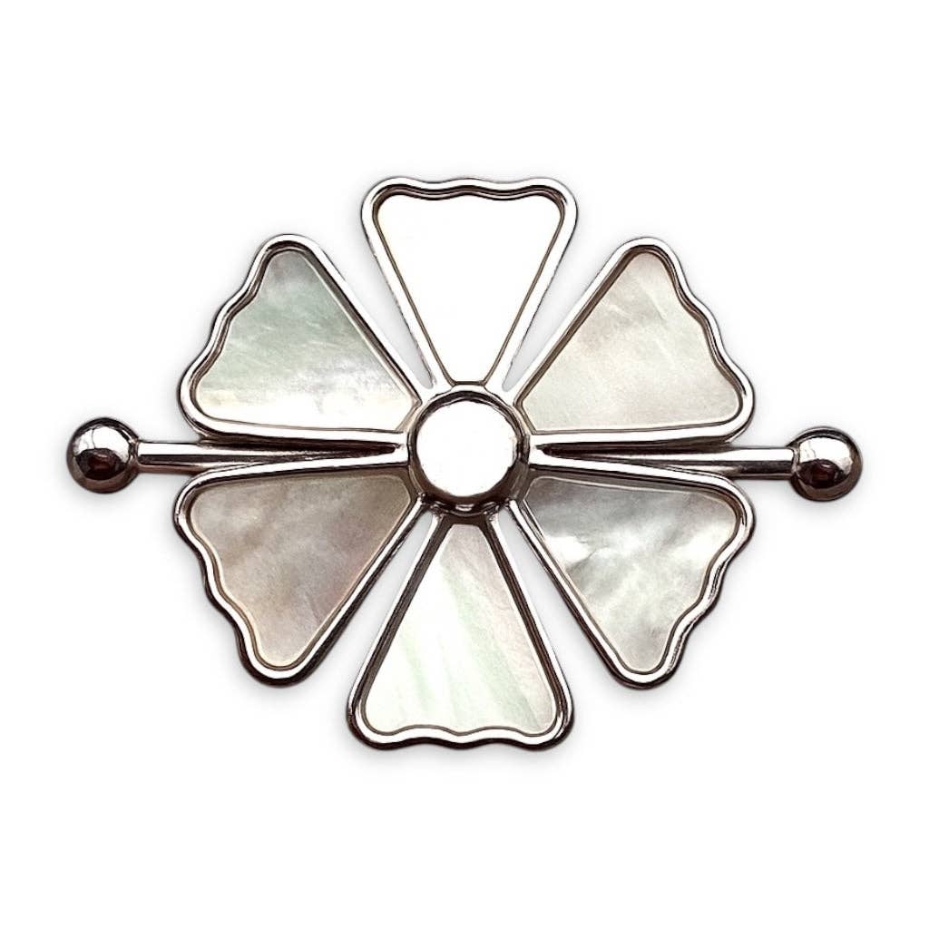 Mother of Pearl Crystal Flower Element