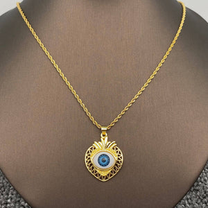 Mio Queena - Multi Style Evil Eyes Gold Plated S.Steel Necklace - FGS
