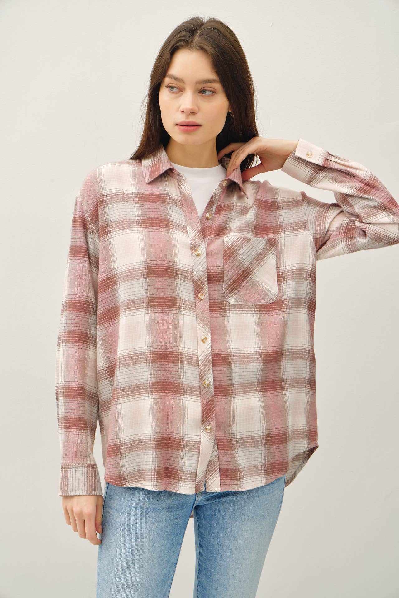 VINTAGE PLAID BOXY SHIRT