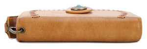 Dolly Western Women's Wallet with Boho Wristlet Strap