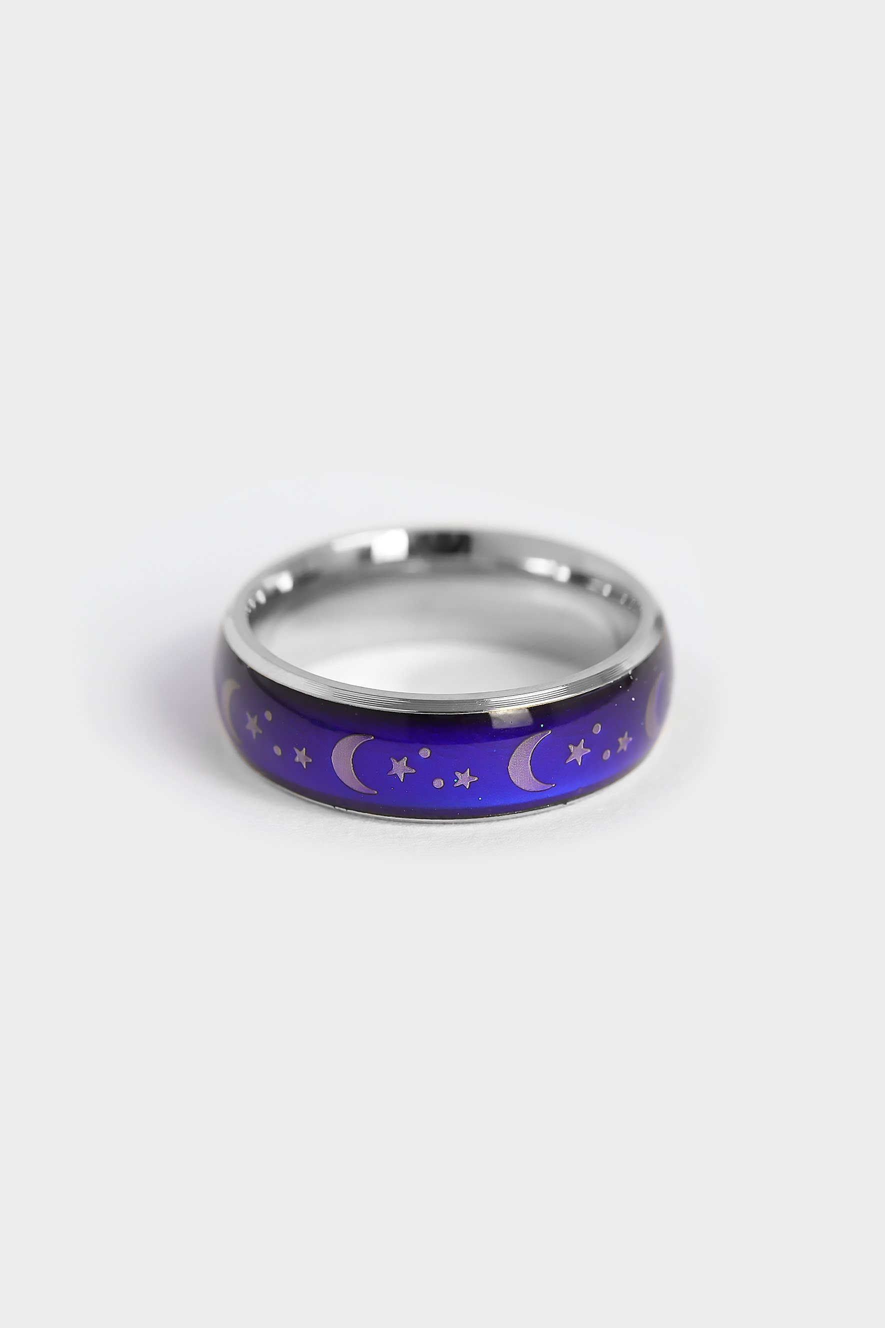 Mood With Stars Stainless Steel Ring