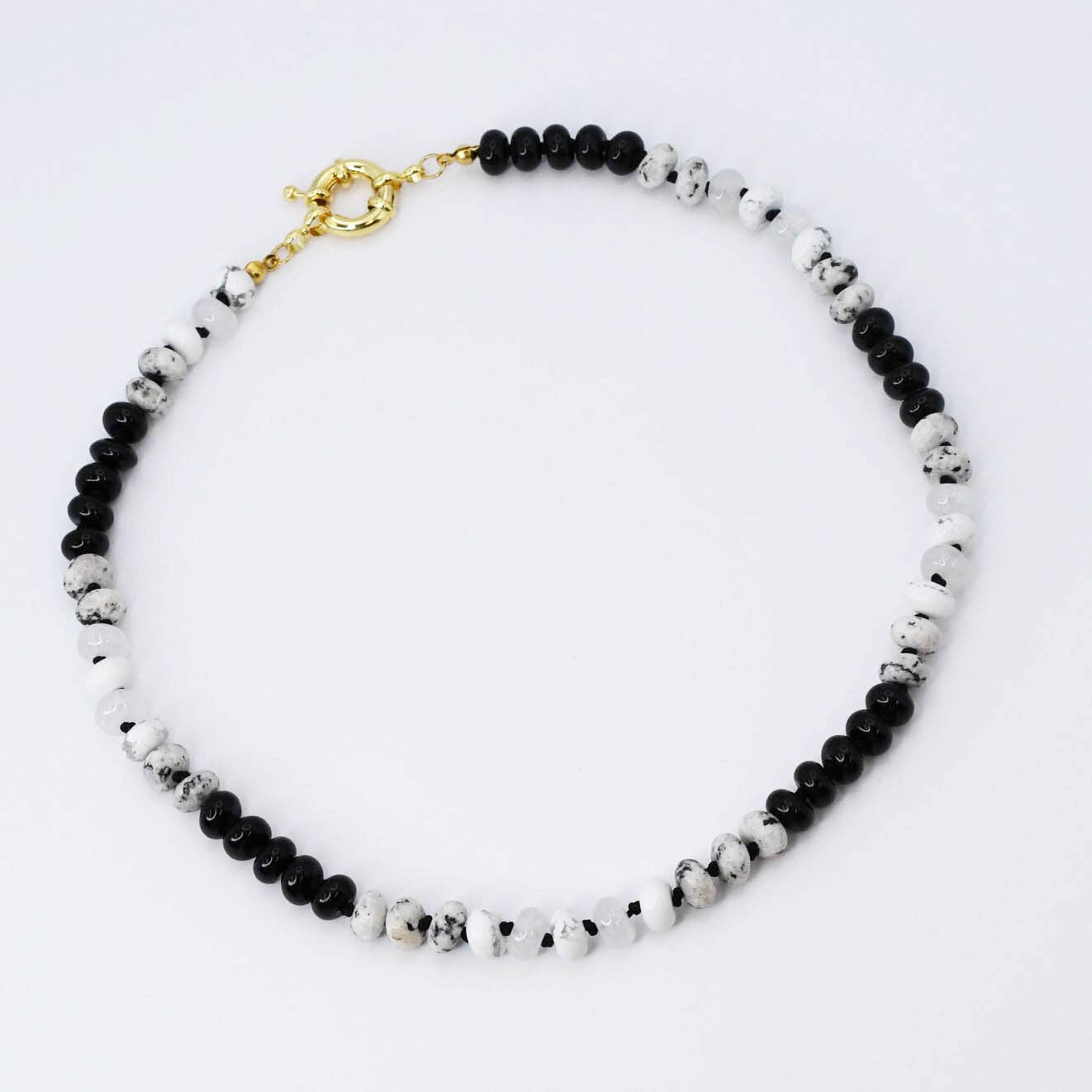PREORDER  Brooke Black White Gemstone