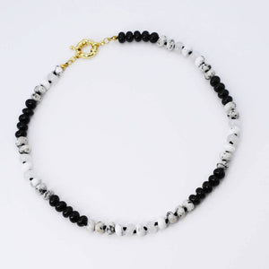 PREORDER  Brooke Black White Gemstone
